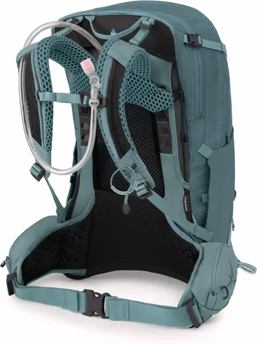 Vista 9 de Osprey Mira 32L Mochila de senderismo para mujer con depósito hidráulico, color verde suculento
