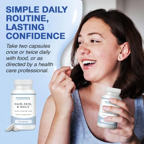 Vista 8 de Suplemento para cabello, piel y uñas, suplementos dietéticos con queratina (Cynatine HNS), sílice de bambú, biotina y minerales TRAACS - Apoya