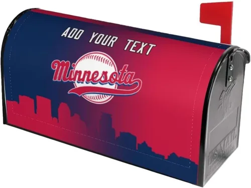 Vista 27 de Funda magnética para buzón de tamaño estándar, fundas de buzón personalizadas de béisbol de Arizona, tamaño grande, personalizable, cualquier texto