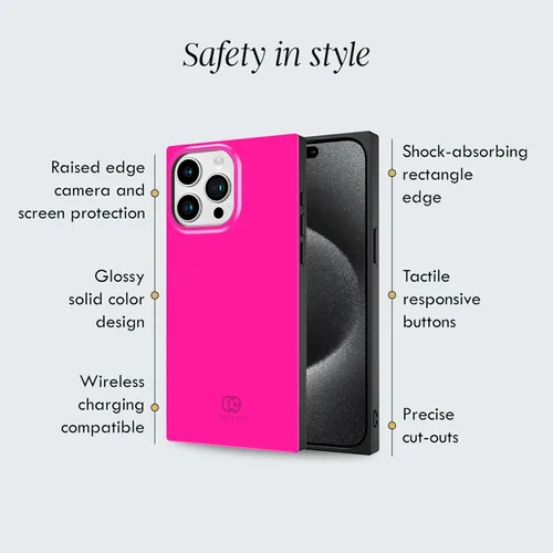 Vista 3 de Cocomii - Funda rectangular compatible con iPhone 13 Pro - Color sólido, tonos de moda, brillante, para mujeres, niñas, hombres, funda protectora