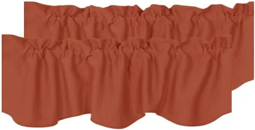 Vista 14 de H.VERSAILTEX - Cenefa de cortina opaca para ventanas de cocina, sala de estar/baño, para protección de la privacidad y decoración, con bolsillo