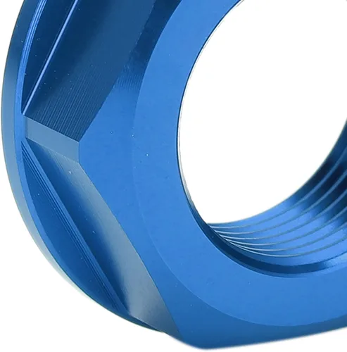 Vista 4 de Fydun M22x1.5 - Tuerca de bloqueo de eje de rueda de aluminio para motocicleta, repuesto para para (azul)
