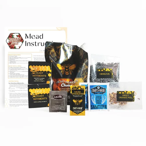 Vista 9 de Craft A Brew - Mead Maker's Choice - Kit de recetas de hidromiel con efecto mariposa - Ingredientes e instrucciones para la fermentación