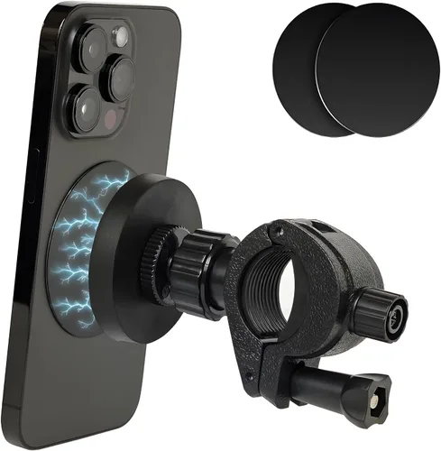Soporte magnético para teléfono de bicicleta, soporte magnético para teléfono para bicicleta, cochecito, scooter, cinta de correr, motocicleta,