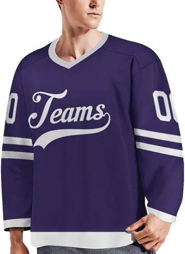 Vista 2 de Custom Hockey Jersey Personalized Color Shirts PrintedStitched Name and Number for Men Women Youth S-6XL