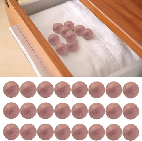 Vista 6 de FOCCTS 150 bloques de cedro para almacenamiento de ropa, bolas de cedro aromáticas para armarios y cajones, madera de cedro perfumada para ropa