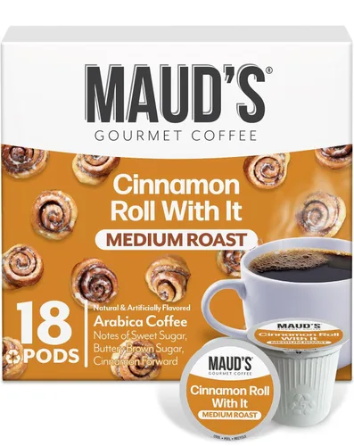 Vista 36 de Maud's - Cápsulas de café reciclables, compatibles con la cafetera Keurig K-Cup, una sola porción de café 100% arábica de tueste medio, 18
