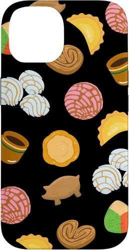 Vista 4 de Conchas Pan Dulce Pattern Black Phone Case Latina Gift Case Case for iPhone 17