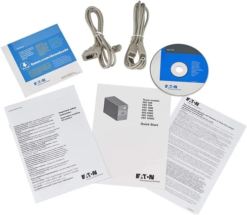 Vista 4 de Eaton 5SC500 UPS de Onda Senoidal Pura con Batería de Reserva, 500VA / 350W, AVR, Pantalla LCD, Interactiva de Línea