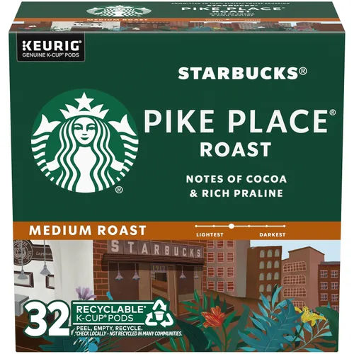 Vista 57 de Starbucks Cápsulas de café K-Cup, tostado medio, mezcla de casa para cafeteras Keurig, 100% arábica, 1 caja (75 cápsulas)
