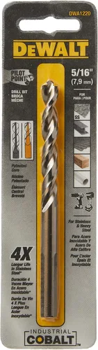 Vista 10 de DEWALT DWA1215 broca de acero de aleación de cobalto industrial de 15/64" con punta piloto (paquete de 2)