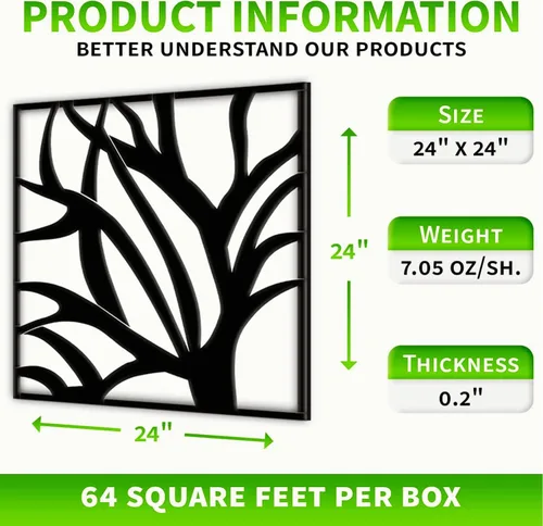 Vista 5 de Azulejos de techo para colgar techos acústicos decorativos con patrón floral de 2 x 2 pulgadas, paneles en V, decoración 3D perfecta para techos