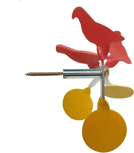 Vista 3 de Juego de 4 piezas de pistola de aire giratoria para árbol de pie, objetivos de tiro de cabra, gallo, piegón, jabalí cuatro en uno