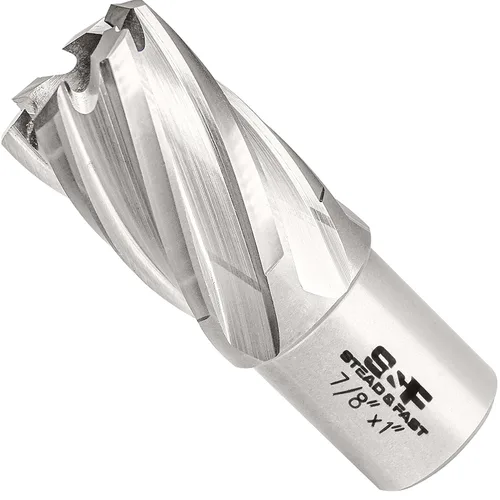 Vista 31 de S&F STEAD & FAST Cortador Anular, 1" de Diámetro x 1" de Profundidad de Corte para Prensa de Taladro Magnético, Broca de Taladro Magnético