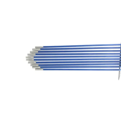 Vista 3 de Kit de cinta de pescado de fibra de vidrio, extractor de cable conectable, diámetro de 0.197 in, 33 pies, rosca de conector M4, empuje, varillas