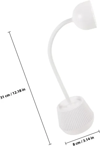 Vista 2 de 24W Gel Nail LED Lamp for Gel Nails with Power Cord Flexible Gooseneck Design and Home Manicure Use
