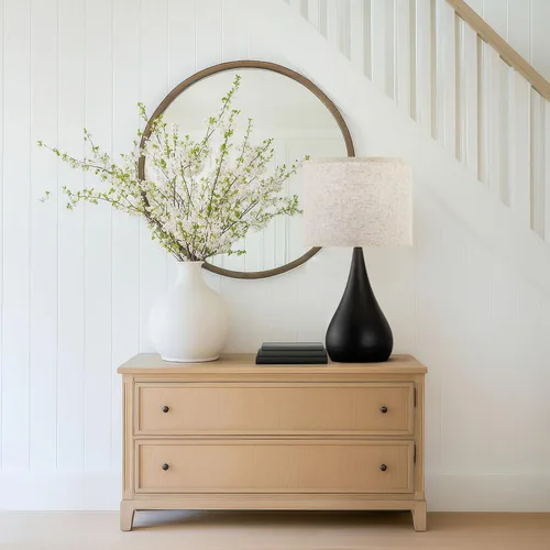 Vista 6 de Juego de 2 lámparas táctiles modernas de 18.1'' para mesita de noche con brillo regulable de 3 niveles, lámparas de mesa para sala de estar