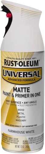 Vista 16 de Rust-Oleum 267298-6PK Pintura en aerosol martillada universal para todas las superficies, 12 onzas, blanco, paquete de 6