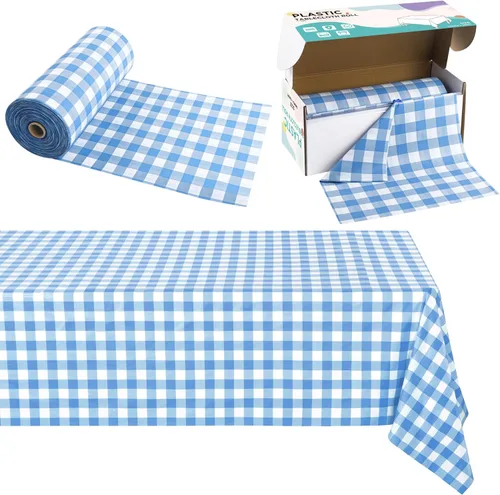 Vista 21 de Kochorie Rollo de Mantel de Copos de Nieve Rojo de 100 Pies x 54 Pulgadas con Caja Cortadora, Cubierta de Mesa Impresa con Copos de Nieve Temática