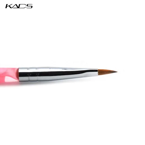 Vista 3 de KADS Kolinsky - Brocha de uñas acrílicas, diseño profesional de uñas, pincel para esmalte (2#)