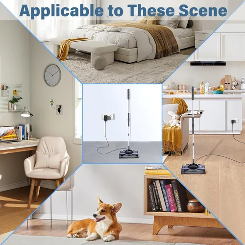 Vista 6 de Sweeper - Cargador de vacío para barredora Shark V2945Z recargable, cable de alimentación, adaptador de CA para Shark de 12 pulgadas, 12 pulgadas