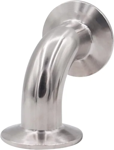 Vista 6 de DERNORD Paquete de 2 tubos de 1 "OD codo de 90 grados de montaje de tubería sanitaria SS304 Tri Clamp 1.5 pulgadas