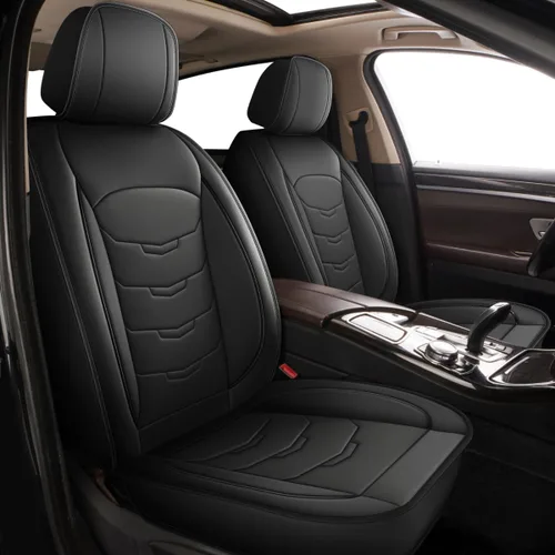 Vista 132 de Fundas de asiento para Toyota 4runner 2003-2025, fundas de asiento de automóvil de cuero impermeables, resistentes a los arañazos, fáciles