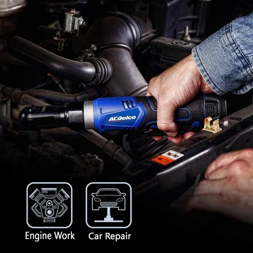 Vista 7 de ACDelco Tools ARW1209-K92 G12 Series - Llave de trinquete inalámbrica de iones de litio de 12 V, kit de herramientas combinado de trinquete de ¼