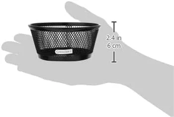 Vista 3 de Recipiente para colectar sujetapapeles Rolodex, tamaño grande, color negro (62562), Negro