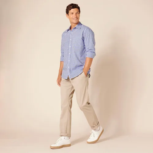 Vista 5 de Tienda Essentials Mens Regular-Fit Long-Sleeve Casual Poplin Shirt