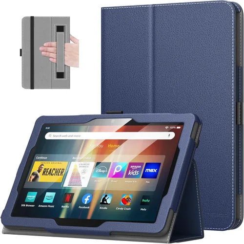 Vista 21 de MoKo Funda para tableta H D de 8 pulgadas (12ª generación/10ª generación, versión 2022/2020), funda de pedestal plegable delgada con encendido