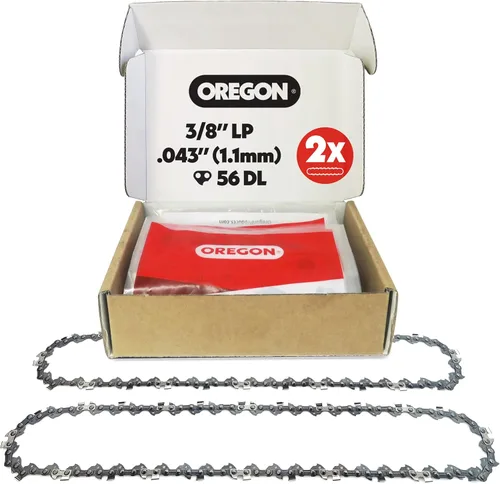 Vista 9 de Oregon Paquete de 3 Cadenas de Sierra de Pértiga 3/8" Paso LP, Calibre .043" (1.1 mm) para Barra de 8" (20cm), 33 Eslabones de Transmisión – Cadena