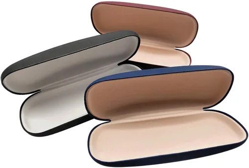 Vista 4 de Paquete de 3 fundas protectoras unisex rígidas para lentes funda protectora para lentes paquete de 3 mixto
