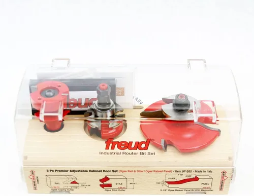 Vista 2 de Freud, 97-100, set de tres unidades para gabinete con 99-515 y 99-260 carril y style bits.