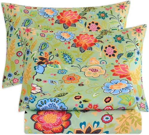 Vista 19 de Bedlifes Juego de sábanas refrescantes de 3 piezas tamaño individual con mezcla de rayón derivado de bambú, suave y transpirable, bolsillo profundo