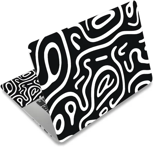 Vista 20 de Adhesivo para laptop de 12.1-15.6 pulgadas, calcomanía reutilizable universal de vinilo para laptop, protector de arte impermeable en color panal