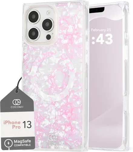 Vista 50 de Cocomii - Funda rectangular compatible con iPhone 13 Pro - Compatible con MagSafe, patrón de carey, estampado animal, brillante, magnética