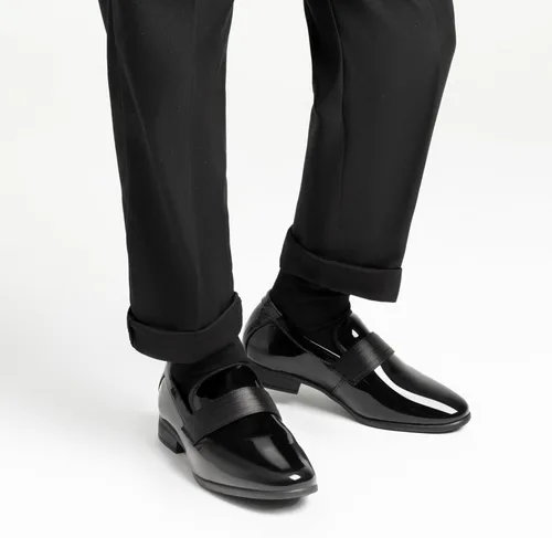 Vista 6 de Bruno Marc Zapatos de esmoquin formales para niño, mocasines sin cordones