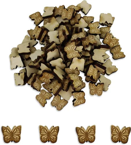 Vista 7 de Confeti – Madera grabada – Decoración rústica de madera para boda, decoración de mesa de fiesta (comer, beber y casarse)