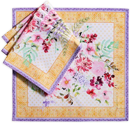 Vista 92 de Maison d' Hermine Juego de 4 servilletas de tela 100% algodón, suaves y duraderas, servilletas cuadradas reutilizables para uso diario, lavables