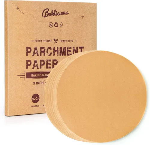 Vista 9 de Baklicious 250 unidades de papel pergamino redondo de 4 pulgadas. Papel pergamino redondo antiadherente, círculos de pergamino para hornear