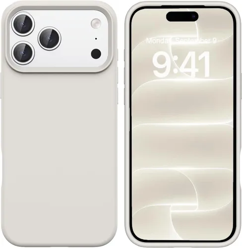 Vista 101 de GUAGUA Funda compatible con iPhone 17 Pro Max de 6.9 pulgadas, silicona líquida, goma de gel suave, delgada, forro de microfibra delgada
