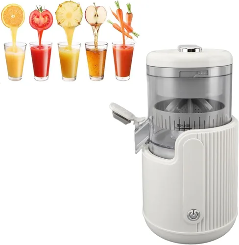 Exprimidor eléctrico, potente exprimidor lento recargable por USB, motor de 360 grados, fácil de limpiar, exprimidor para frutas cítricas de limón y