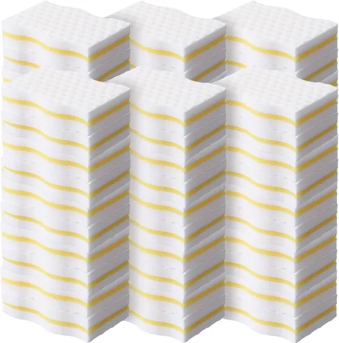 Vista 8 de SiliFine Magic - Borrador de esponja extra duradero de 3 capas de densidad, almohadillas de limpieza a granel gruesas y duraderas para baño, cocina