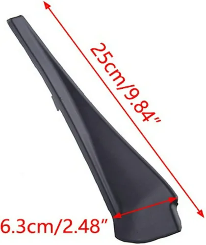 Vista 3 de Extensión de cubierta de guardabarros para limpiaparabrisas delantero lateral para Nissan Rogue 2014 2015 2016 2017 2018 2019 2020 Par izquierdo