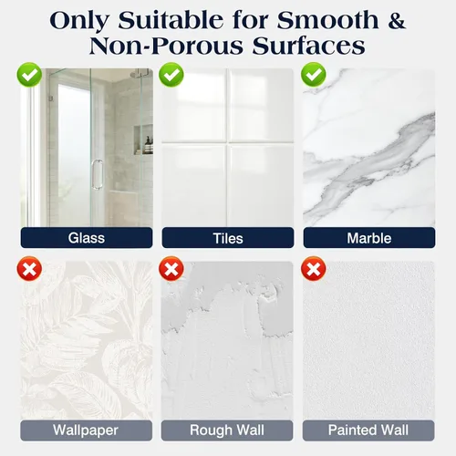 Vista 5 de Luxspire Gancho de ventosa para ducha, gancho de toalla resistente para Negro mate