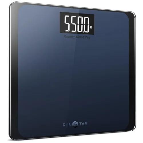 Báscula digital de baño de 550 libras para peso corporal con plataforma ultra ancha y pantalla LCD grande, báscula precisa de alta precisión con