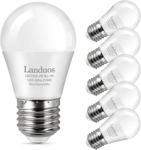 Vista 8 de Bombillas equivalentes a 25 vatios, bombilla blanca cálida de 2700 K, bombilla LED A15 E26,Bombilla de 3 vatios,Bombillas de bajo vatio,Lámpara
