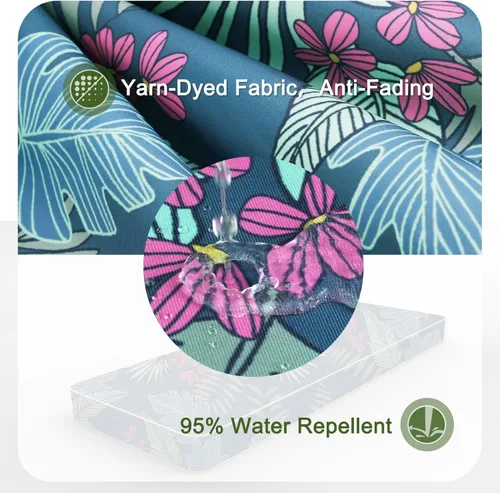 Vista 3 de Porch Shield - Funda para cojín de banco de exterior – Funda de cojín para columpio impermeable para muebles de patio o sofá biplaza (sin inserto)