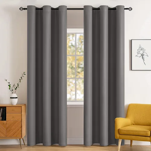 Vista 82 de MIULEE Cortinas opacas para dormitorio o sala de estar, juego de 2 paneles de cortina para ventana con aislamiento térmico y bloqueo de luz